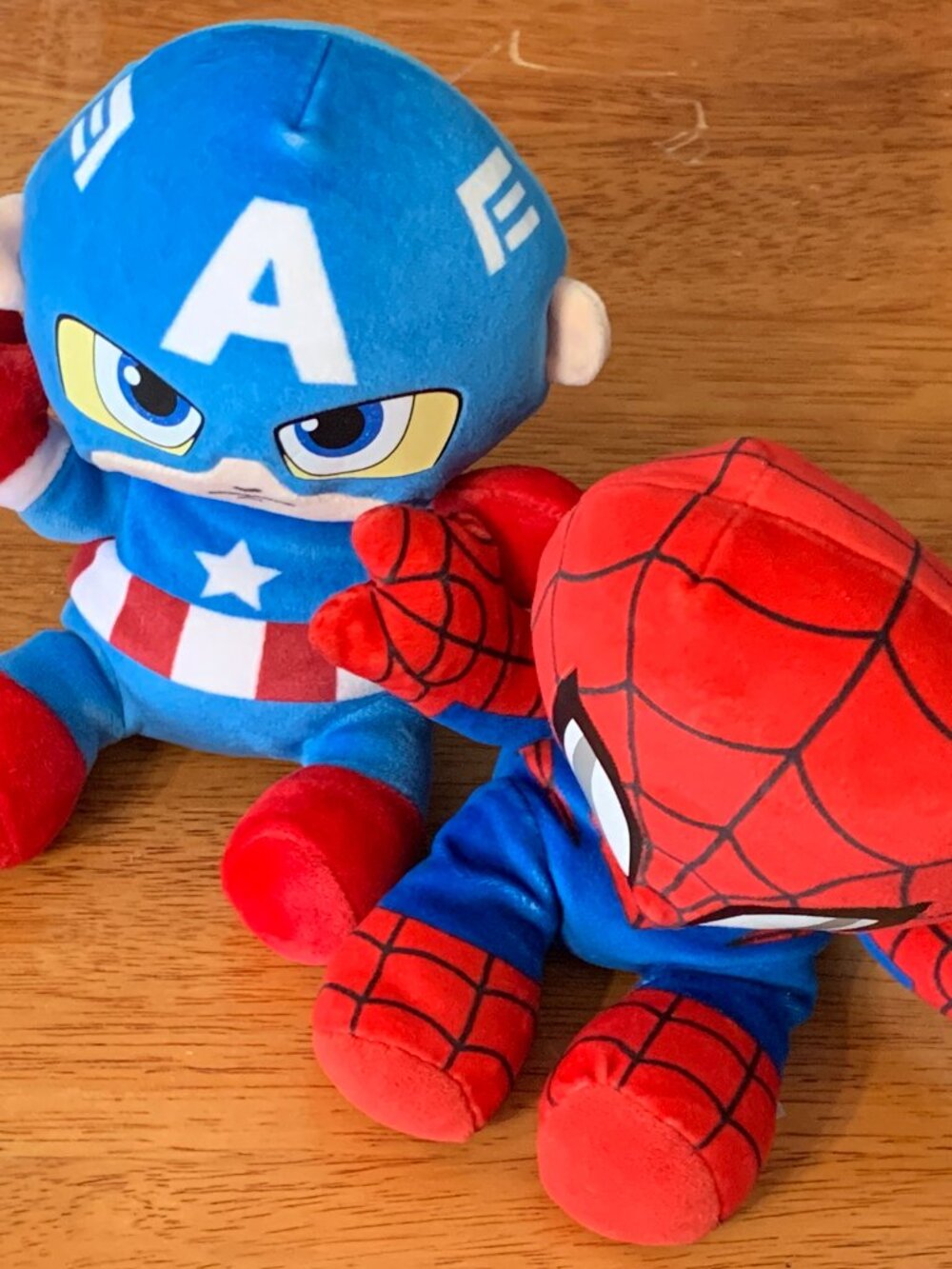 2025 Ty Beanie Babies - Captain America & Spider-Man Plushy Marvel Plush Toys